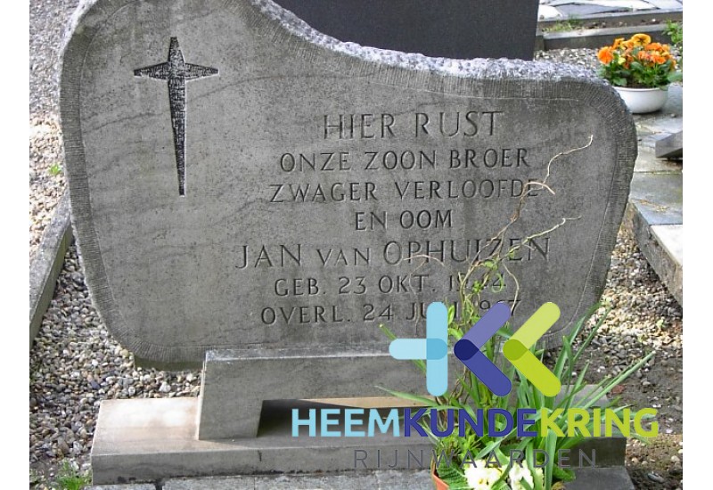 Grafstenen kerkhof Herwen Coll. HKR (148) J.van Ophuizen